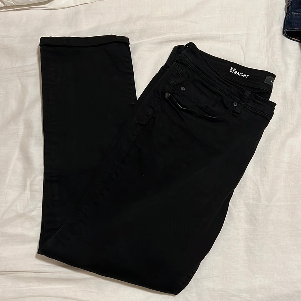 Liverpool Classic Black Denim Jeans in excellent condition!34W32L. With zipper